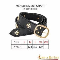 Cruzado Medieval Cinturón De Cuero Genuino Cruz De Latón Puro Cinturón De Montaje 10 Cruzado Medieval Cinturón De Cuero Genuino Cruz De Latón Puro Cinturón De Montaje -Armadura Ventas 3 206