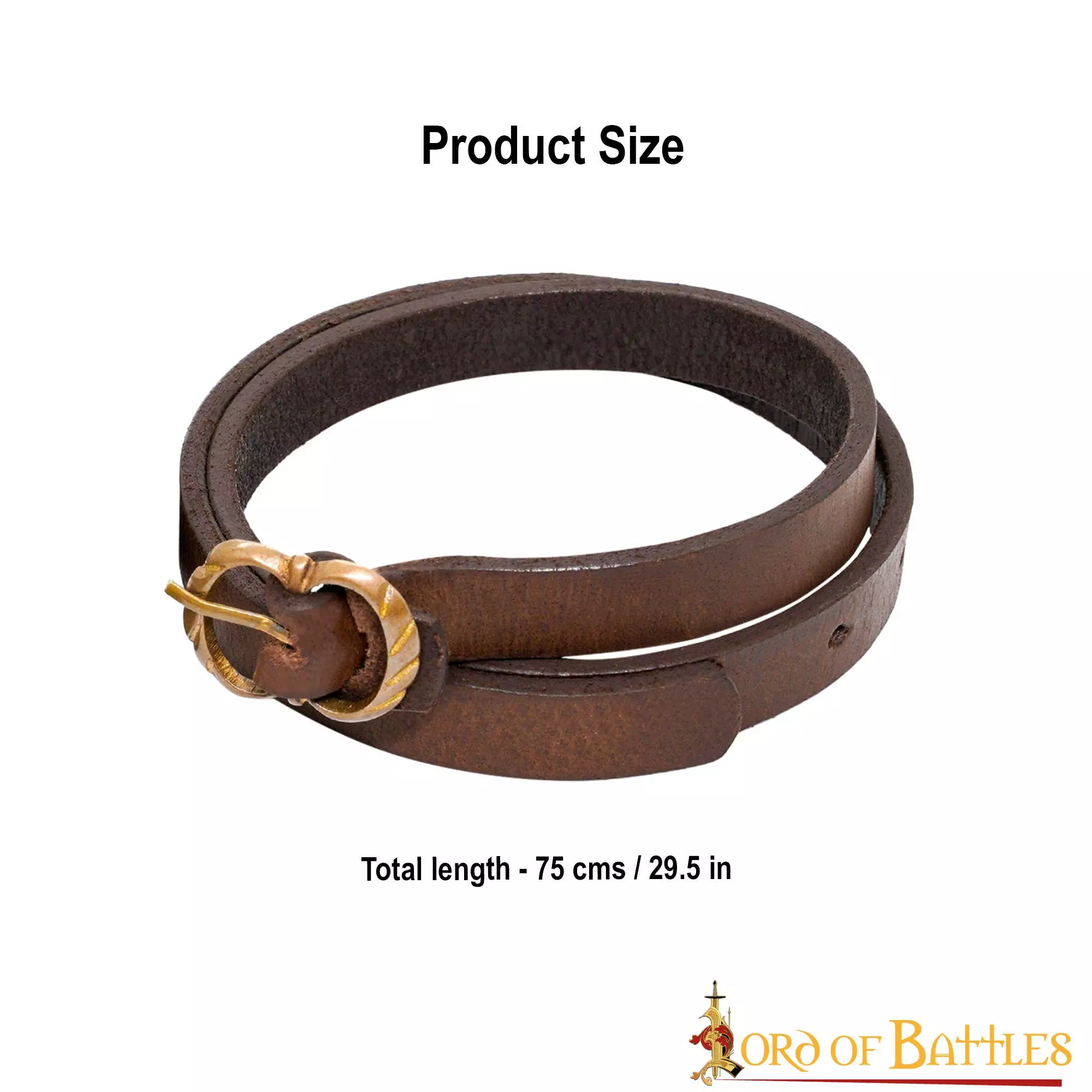 Medieval Renacimiento Cuero Genuino Pierna Ligas 5 Medieval Renacimiento Cuero Genuino Pierna Ligas - Imagen 3