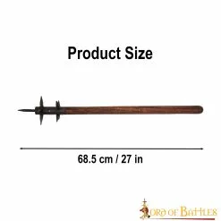 Maza Medieval Con Púas Para Recreaciones Históricas -Armadura Ventas 3 214