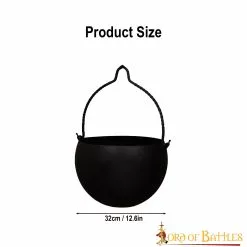 The Wandering Quester Caldero De Cocina De Hierro Forjado A Mano Accesorio De Camping -Armadura Ventas 3 217