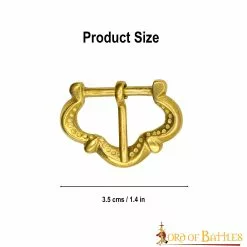 Hebilla De Cinturón Medieval Pequeña De Latón Puro Juego Funcional De 5 -Armadura Ventas 3 220 1