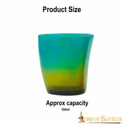 Vasos De Chupito Medievales Flamboyant Colorful Hechos A Mano De Auténtico Cuerno De Buey -Armadura Ventas 3 24 1