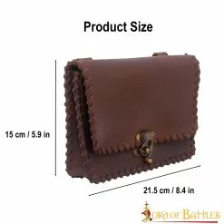 Riñonera Medieval Quester Con Cerradura De Latón Antiguo -Armadura Ventas 3 26