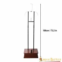 Armadura Completa Soporte De Acero Base De Madera Dura Decoración Medieval -Armadura Ventas 3 260