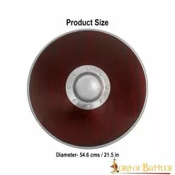 Escudo Redondo De Madera Vikingo Hecho A Mano Y Totalmente Funcional 10 Escudo Redondo De Madera Vikingo Hecho A Mano Y Totalmente Funcional -Armadura Ventas 3 266