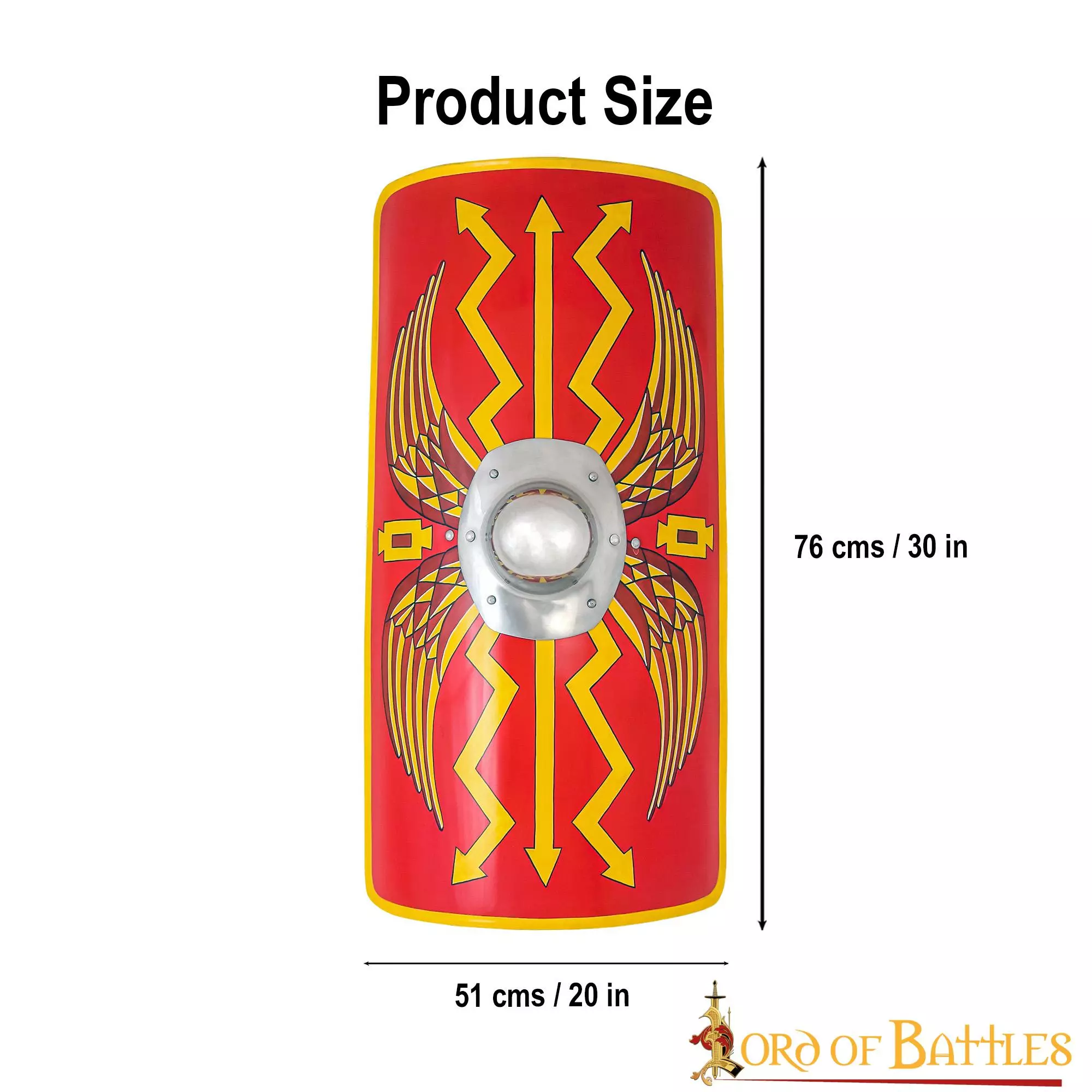 Antigüedad Legendario Escudo Romano Scutum Decorativo Con Umbo De Acero 5 Antigüedad Legendario Escudo Romano Scutum Decorativo Con Umbo De Acero - Imagen 3