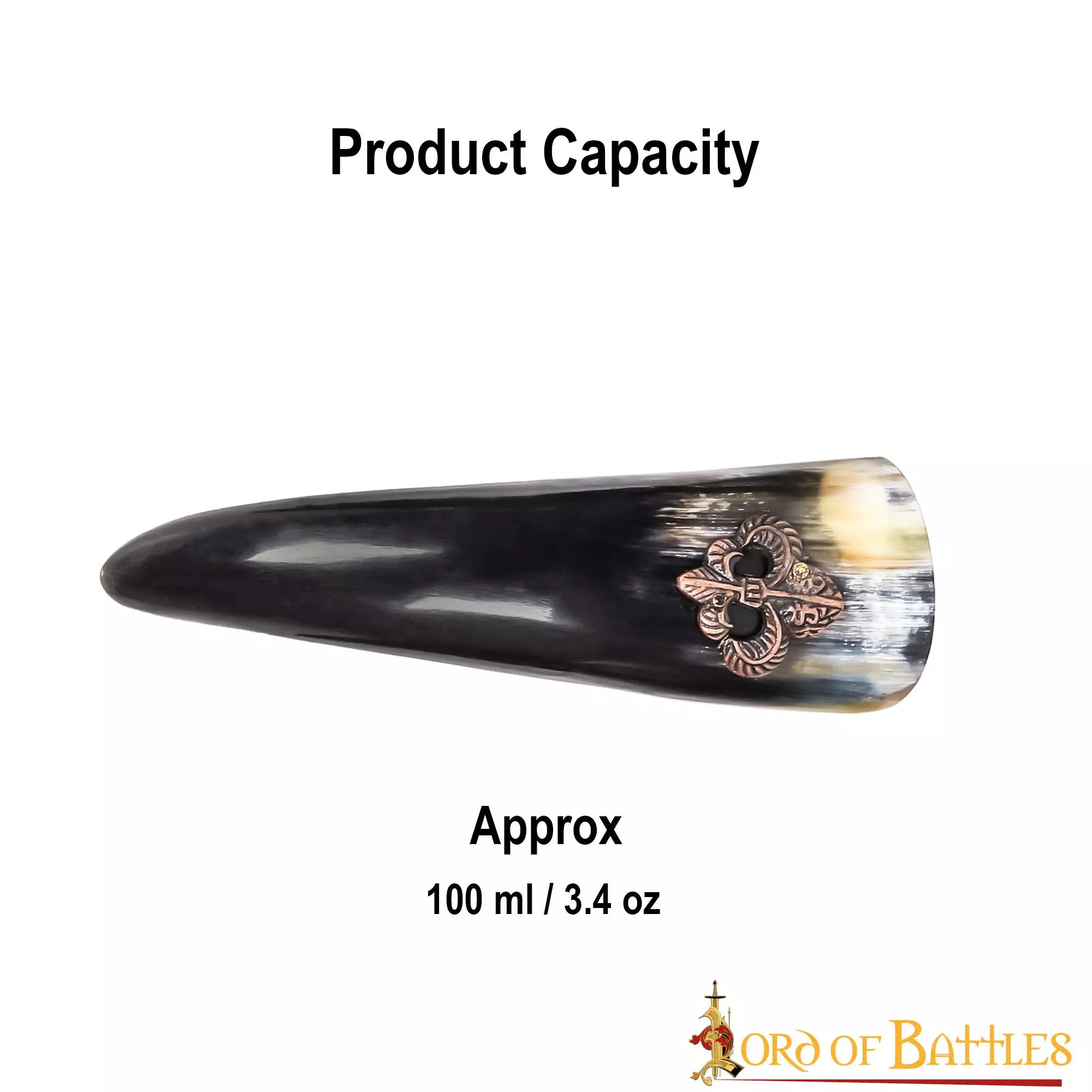 Juego De 3 Cuernos Para Beber Flor De Lis Hechos A Mano En Auténtico Cuerno De Buey 5 Juego De 3 Cuernos Para Beber Flor De Lis Hechos A Mano En Auténtico Cuerno De Buey - Imagen 3