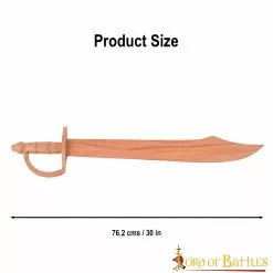 Alfanje Pirata Espada De Entrenamiento De Madera Funcional Hecha A Mano -Armadura Ventas 3 271