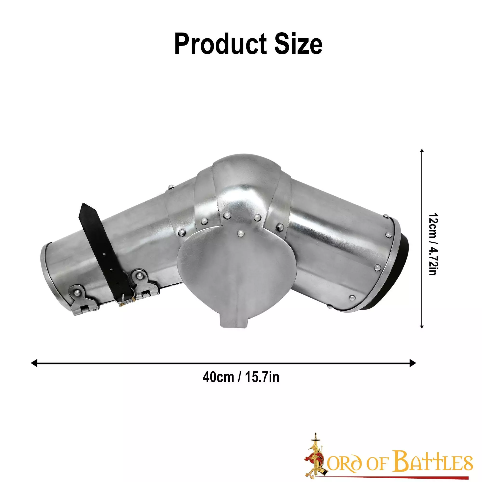 Armadura De Armas Medieval Tardía Vambraces Completamente Funcionales Calibre 16 5 Armadura De Armas Medieval Tardía Vambraces Completamente Funcionales Calibre 16 - Imagen 3