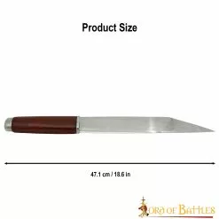 Elegante Hoja Vikinga Seax De Acero Al Carbono Recreaciones Históricas 10 Elegante Hoja Vikinga Seax De Acero Al Carbono Recreaciones Históricas -Armadura Ventas 3 289