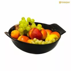 Mythrojan Cuenco De Cuerno Pequeño Para Servir Hecho A Mano Con Asa Acabado Pulido -Armadura Ventas 3 300940 1