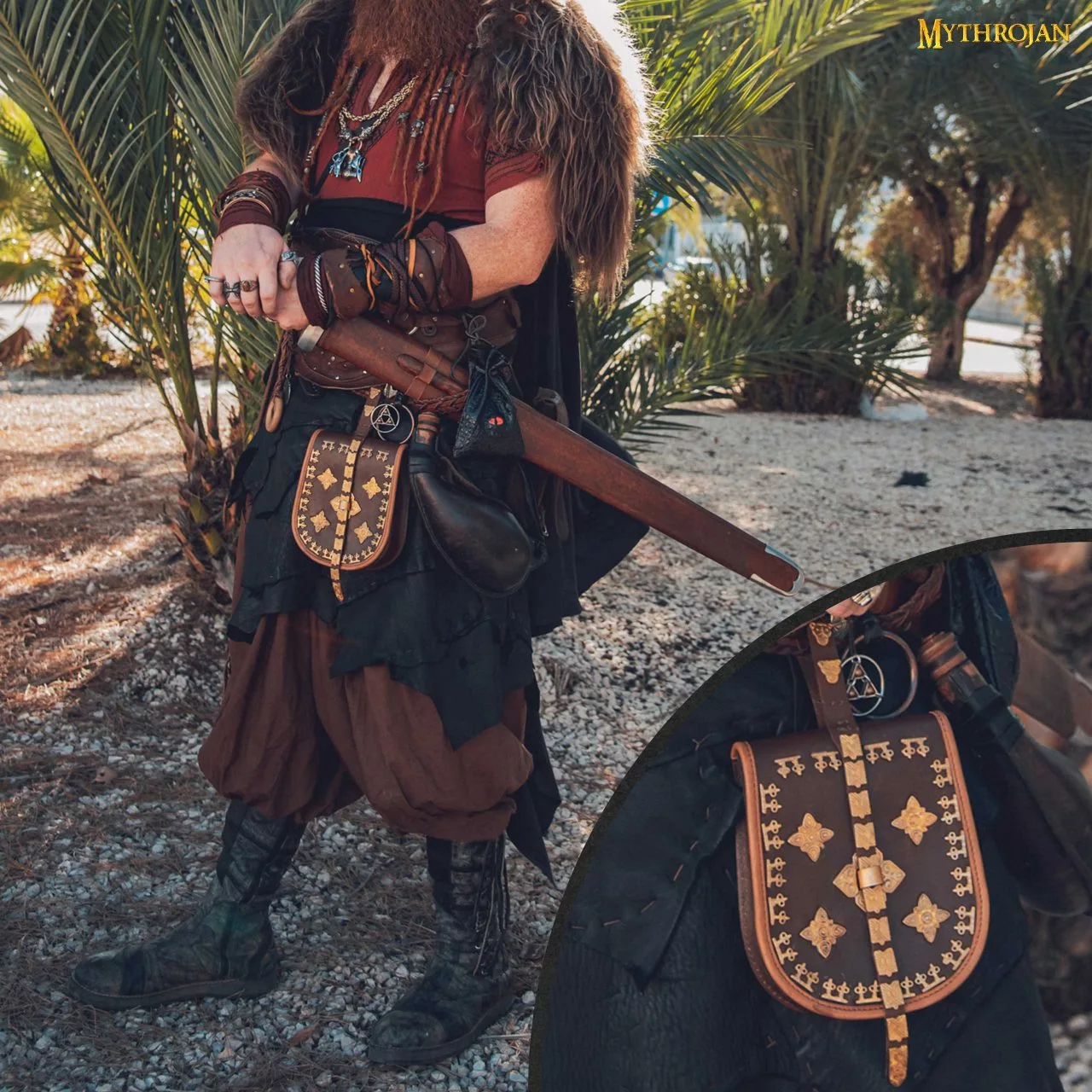 Mythrojan BIRKA VIKING BOLSA DE CUERO TARSOLY Basado En El Original Histórico De Rösta & Birka Ideal Para Vikingos Reenactments, LARP Y Movie Prop 5 Mythrojan BIRKA VIKING BOLSA DE CUERO TARSOLY Basado En El Original Histórico De Rösta & Birka Ideal Para Vikingos Reenactments, LARP Y Movie Prop - Imagen 3