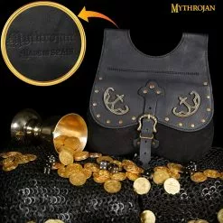 BOLSA MITROJANA MEDIEVAL TARDÍA Histórica Del Siglo XIV-XV BOLSA DE BOLLO 10"×10". -Armadura Ventas 3 301057BK 1