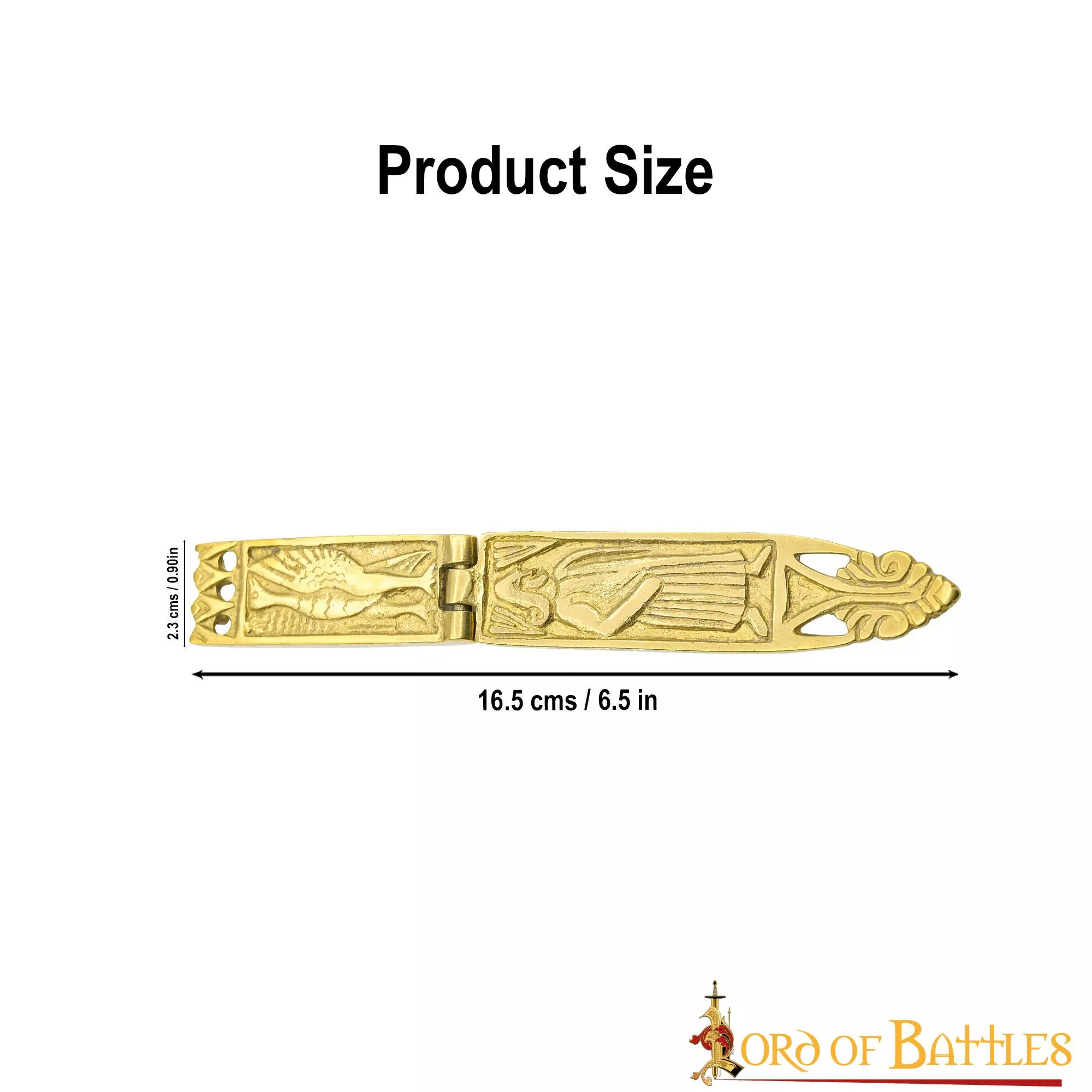 Juego De 5 Ornamentos Romanos De Latón Puro Macizo Para Cinturón 5 Juego De 5 Ornamentos Romanos De Latón Puro Macizo Para Cinturón - Imagen 3