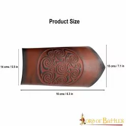 Brazaletes De Cuero Auténtico Con Diseño Celta En Espiral Repujado 10 Brazaletes De Cuero Auténtico Con Diseño Celta En Espiral Repujado -Armadura Ventas 3 31