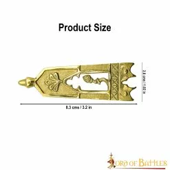 Capuchón Cerrado De Latón Macizo De Cardo Para Cinturón -Armadura Ventas 3 312