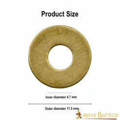 Juego De 50 Arandelas Sueltas De Latón Puro Para Armaduras Y Equipamiento De Cuero -Armadura Ventas 3 313