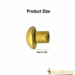 Juego De 25 Remaches De Cabeza De Seta Pequeños De Latón Puro -Armadura Ventas 3 326