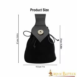 Riñonera Medieval De Cuero Con Cierre De Botón De Cuerno Auténtico 10 Riñonera Medieval De Cuero Con Cierre De Botón De Cuerno Auténtico -Armadura Ventas 3 327