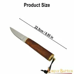 Auténtico Cuchillo Vikingo Con Funda De Cuero Auténtico -Armadura Ventas 3 33 1