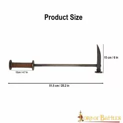 Martillo De Guerra Gótico De La Baja Edad Media Para Recreaciones Históricas De Combate -Armadura Ventas 3 339