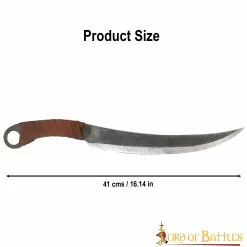 Cuchillo Medieval De Cazador Forjado A Mano Con Funda De Cuero Auténtico -Armadura Ventas 3 34 1
