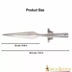 Punta De Lanza Alada Forjada A Mano En Resistente Acero Al Carbono 10 Punta De Lanza Alada Forjada A Mano En Resistente Acero Al Carbono -Armadura Ventas 3 34