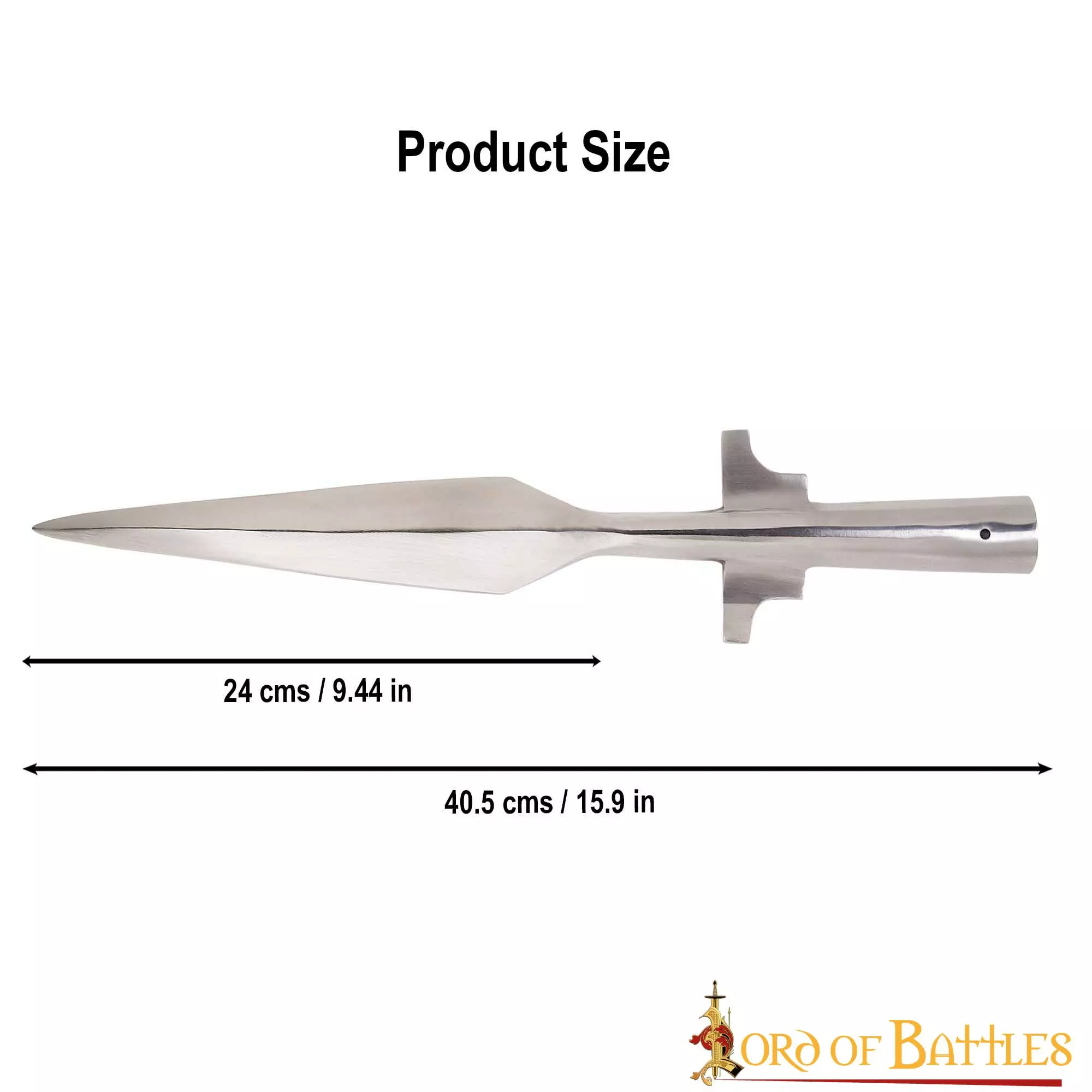 Punta De Lanza Alada Forjada A Mano En Resistente Acero Al Carbono 5 Punta De Lanza Alada Forjada A Mano En Resistente Acero Al Carbono - Imagen 3