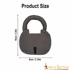 El Candado Pirata De Hierro Forjado A Mano Con Dos Llaves Funcionales 10 El Candado Pirata De Hierro Forjado A Mano Con Dos Llaves Funcionales -Armadura Ventas 3 346