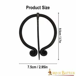 Cierre De Capa Funcional De Hierro Forjado A Mano Con Peroné De La Alta Edad Media 10 Cierre De Capa Funcional De Hierro Forjado A Mano Con Peroné De La Alta Edad Media -Armadura Ventas 3 350