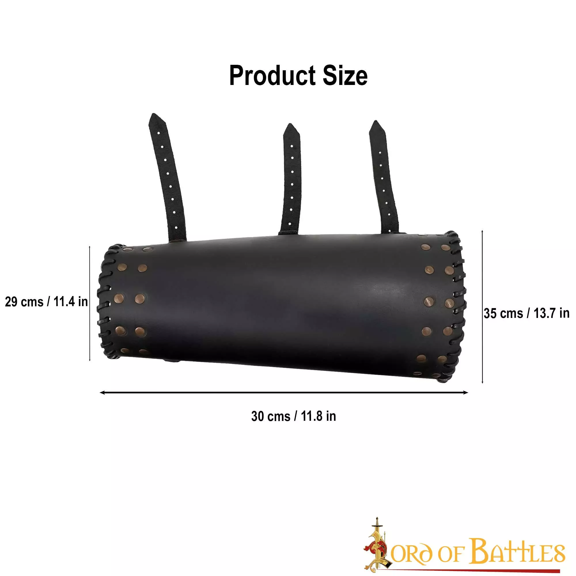 Grebas Vikingas De Cuero Auténtico Con Tachuelas Para Proteger Las Piernas 5 Grebas Vikingas De Cuero Auténtico Con Tachuelas Para Proteger Las Piernas - Imagen 3