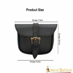 Riñonera De Cuero Hecha A Mano Con Hebilla Celta De Latón Antiguo -Armadura Ventas 3 37