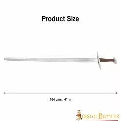 Espada Medieval Tipo XI Tipología Oakeshott Funcional Con Vaina De Cuero -Armadura Ventas 3 4 1