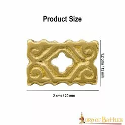 Latón Macizo Puro Quatrefoil Montaje En Piel Funcional Juego De 5 10 Latón Macizo Puro Quatrefoil Montaje En Piel Funcional Juego De 5 -Armadura Ventas 3 40 1 1