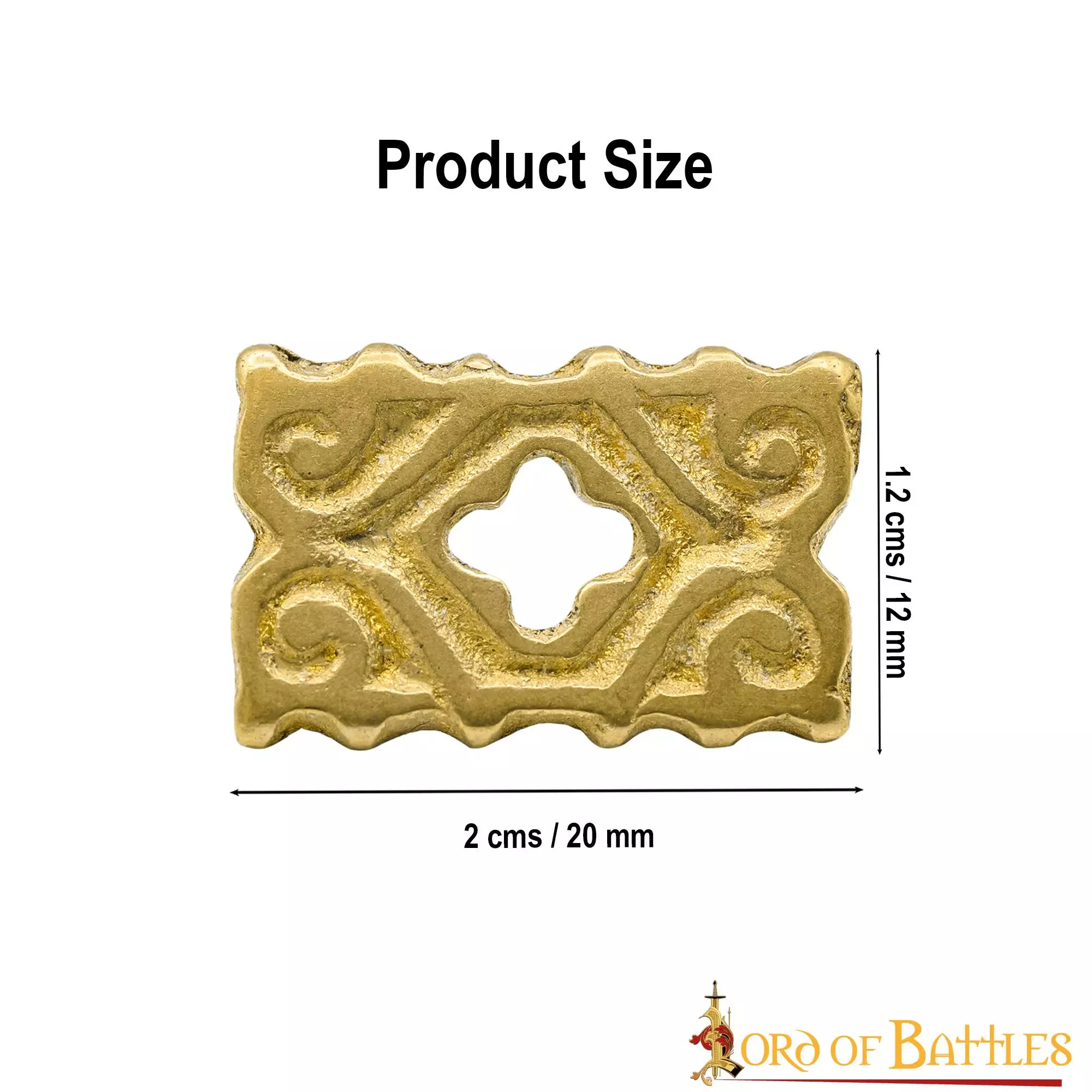 Latón Macizo Puro Quatrefoil Montaje En Piel Funcional Juego De 5 5 Latón Macizo Puro Quatrefoil Montaje En Piel Funcional Juego De 5 - Imagen 3