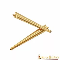 Juego De 10 Bengalas Medievales De Latón Macizo Con Tapa De Castillo -Armadura Ventas 3 45