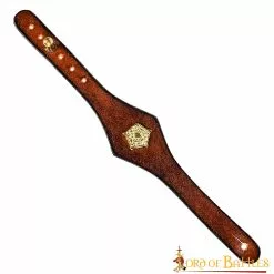 Pulsera Artesanal De Cuero Con Adorno De Rosa Tudor 10 Pulsera Artesanal De Cuero Con Adorno De Rosa Tudor -Armadura Ventas 3 50