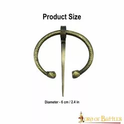 Intrincado Broche De Latón Antiguo Penannular Accesorio Funcional Para Ropa 10 Intrincado Broche De Latón Antiguo Penannular Accesorio Funcional Para Ropa -Armadura Ventas 3 51