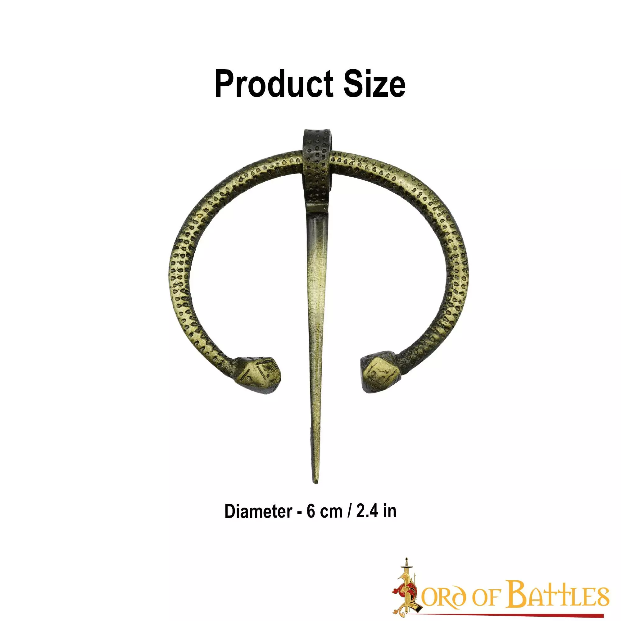 Intrincado Broche De Latón Antiguo Penannular Accesorio Funcional Para Ropa 5 Intrincado Broche De Latón Antiguo Penannular Accesorio Funcional Para Ropa - Imagen 3