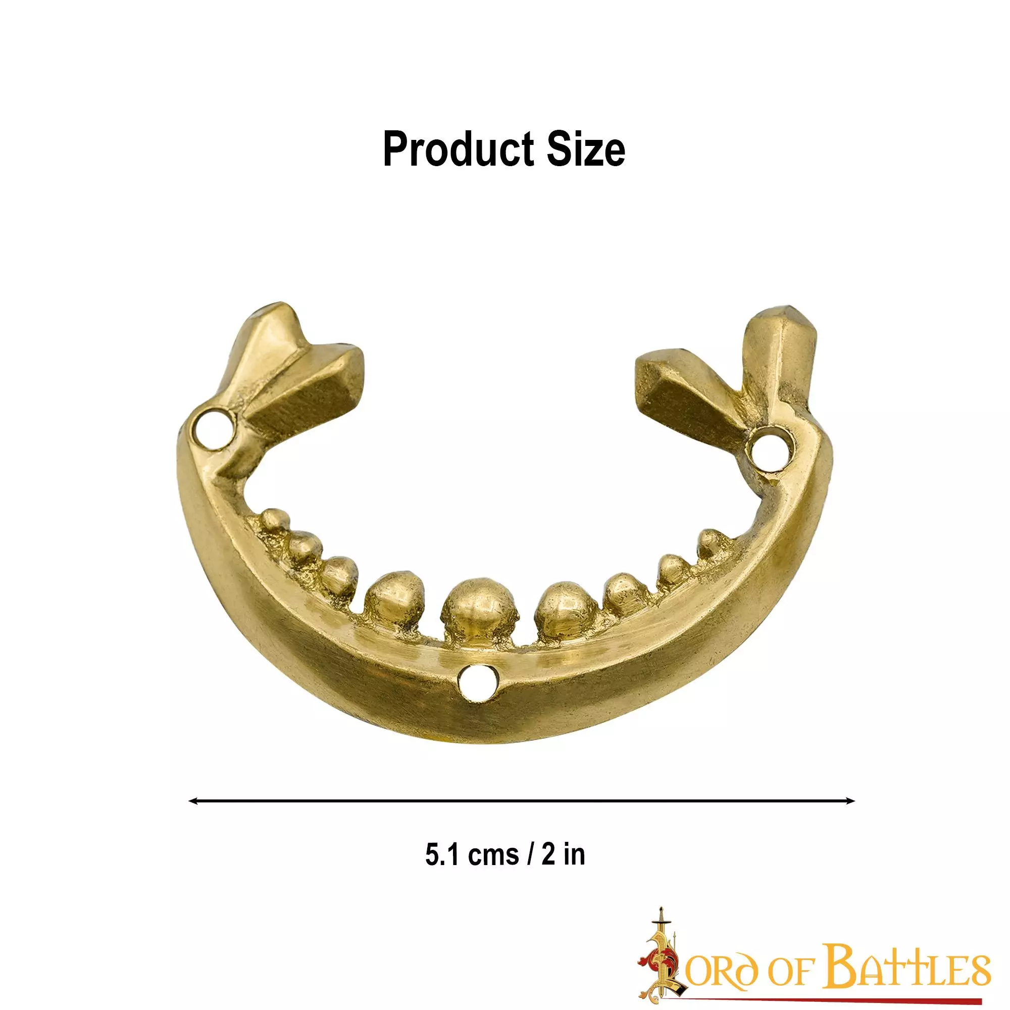 Juego De 2 Soportes Medievales De Latón Macizo Para Cinturón Accesorio Funcional 5 Juego De 2 Soportes Medievales De Latón Macizo Para Cinturón Accesorio Funcional - Imagen 3