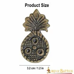 Juego De 5 Monturas O Conchos De Cuero De Latón Antiguo Accesorio Funcional -Armadura Ventas 3 57