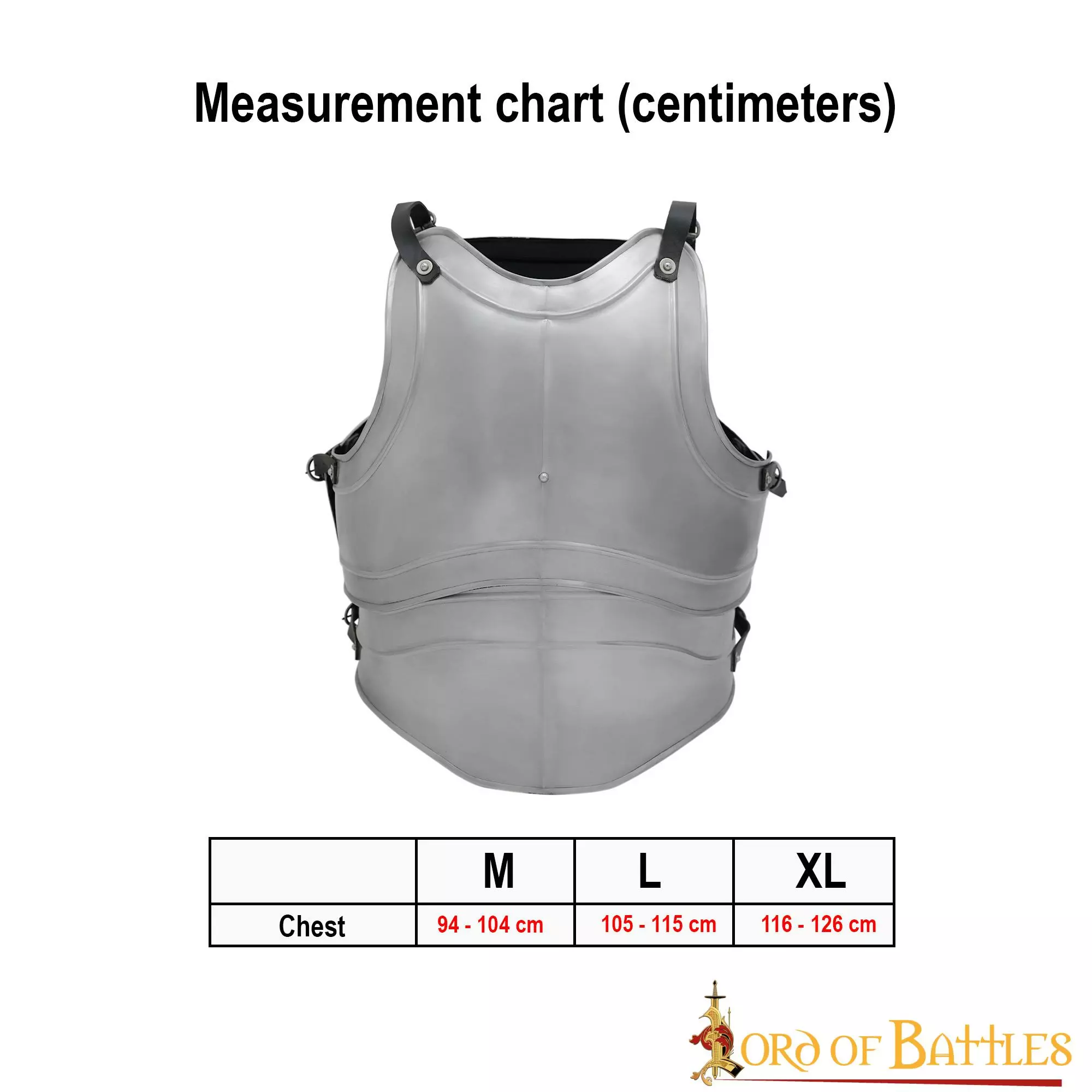 Coraza Clásica Fantasía Medieval Cuatro Placas 5 Coraza Clásica Fantasía Medieval Cuatro Placas - Imagen 3