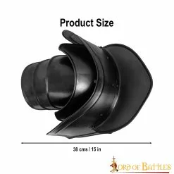 Fantasy Black Pauldrons Con Rompehojas Calibre 18 11 Fantasy Black Pauldrons Con Rompehojas Calibre 18 -Armadura Ventas 3 59
