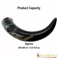 Cuerno Para Beber En Flor Con Motas Carbonizadas Cuerno De Buey Auténtico Hecho A Mano 10 Cuerno Para Beber En Flor Con Motas Carbonizadas Cuerno De Buey Auténtico Hecho A Mano -Armadura Ventas 3 6 3