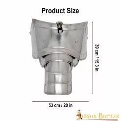 Ligero Medieval Fantasía Caballero Pauldrons Calibre 18 -Armadura Ventas 3 67 1