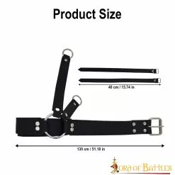 Juego De Cinturones De Cuero Auténtico Para Colgar Espadas Para LARP Y Cosplay 10 Juego De Cinturones De Cuero Auténtico Para Colgar Espadas Para LARP Y Cosplay -Armadura Ventas 3 7