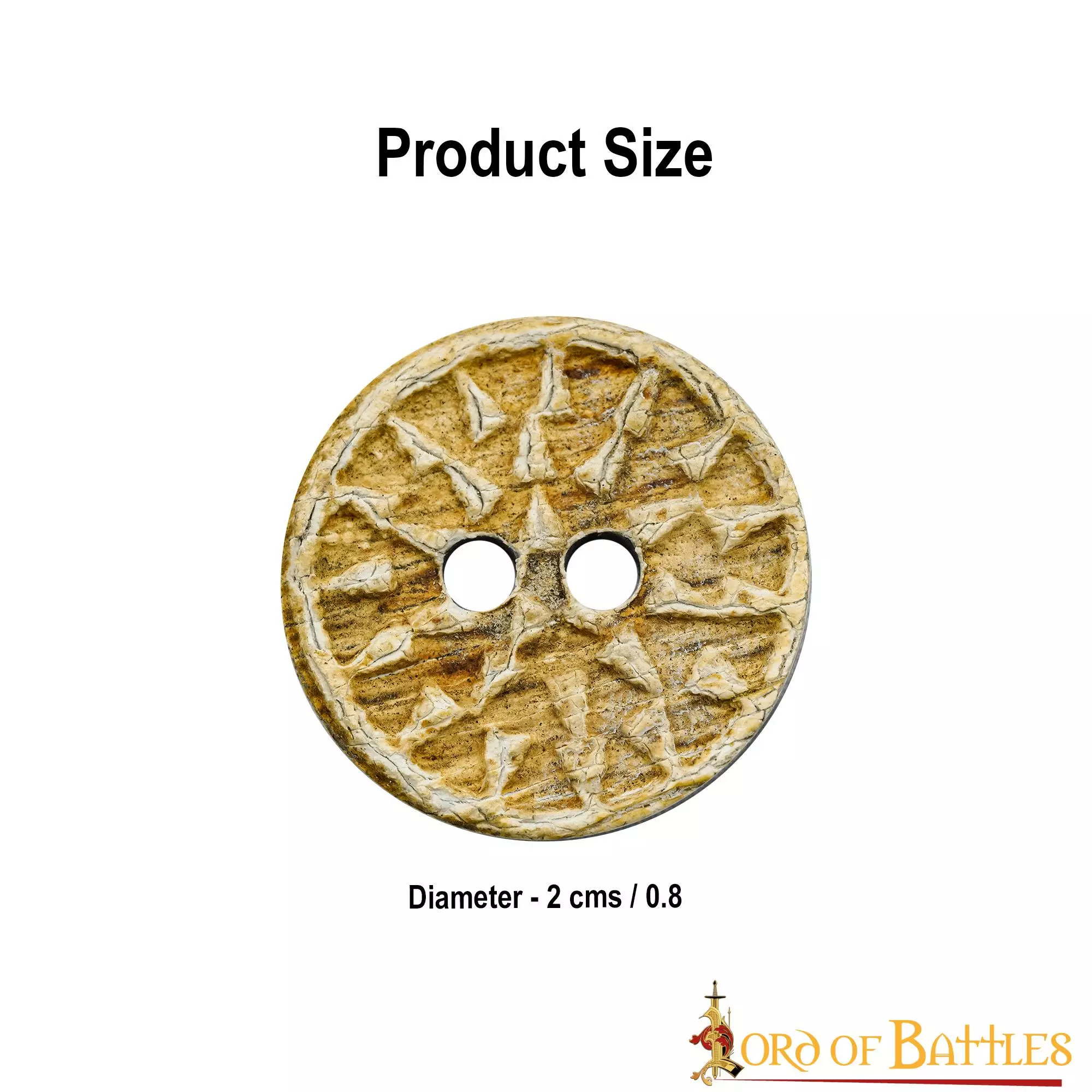 Juego De 5 Botones Medievales De Cuerno De Búfalo Auténtico Hechos A Mano 5 Juego De 5 Botones Medievales De Cuerno De Búfalo Auténtico Hechos A Mano - Imagen 3