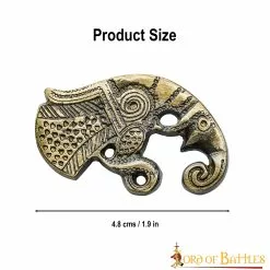 Antiguo Latón Cuervos Pareja Monturas Cuero Y Ropa Accesorio -Armadura Ventas 3 70 1