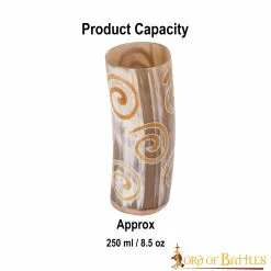 Taza De Cerveza Medieval Vikinga Hecha A Mano Con Auténtico Cuerno De Buey -Armadura Ventas 3 74 1