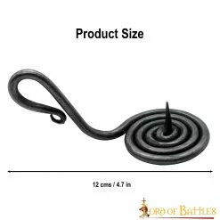 Portavelas Medieval De Hierro Forjado A Mano Accesorio Totalmente Funcional -Armadura Ventas 3 80